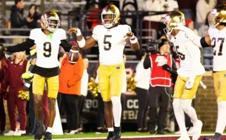 Tae Johnson’s Pick-Six Propels Notre Dame Over Pittsburgh