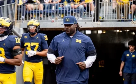 Wolverines Assistant Coach Reunites with Wink Martindale in Full-Circle Moment