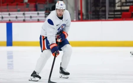 Hyman Set for Season Debut on Top Line Against Hurricanes