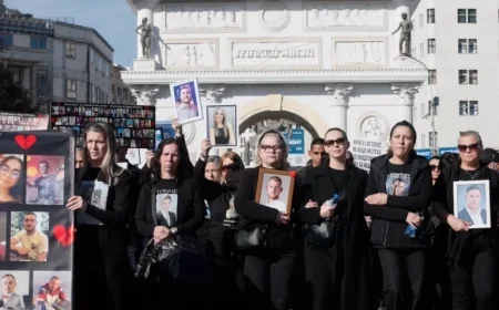Thousands Rally Before Trial for North Macedonia’s Deadliest Fire