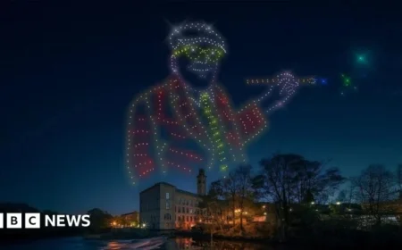 Hockney-Inspired Drone Show in Bradford Canceled Due to Storm Claudia