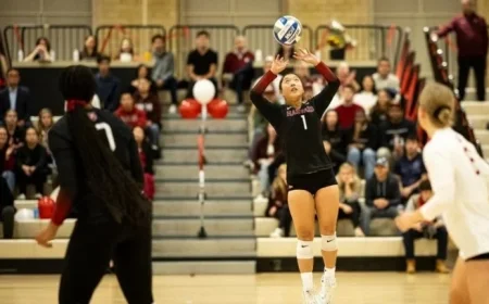 Princeton Sweeps Women’s Volleyball in Three-Set Victory
