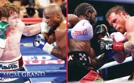 Canelo Compares Mayweather and Crawford’s Boxing Skills After Defeats