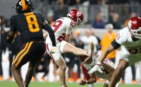 Tate Sandell Sets New Record in Alabama Game for Oklahoma
