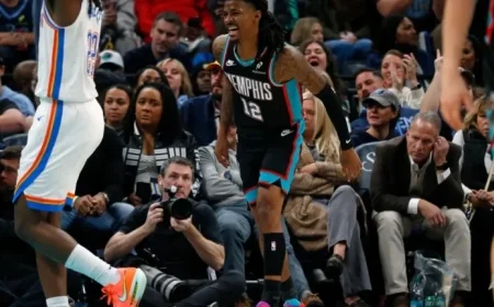 Ja Morant Exits Grizzlies Game Against Cavs Due to Calf Soreness