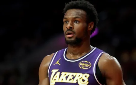 Bronny James Secures Second Career Start for Lakers Against Bucks
