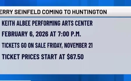 Jerry Seinfeld to Perform in Huntington in 2026