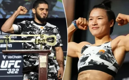 Islam Makhachev, Zhang Weili Target Historic Two-Division Titles at UFC 322