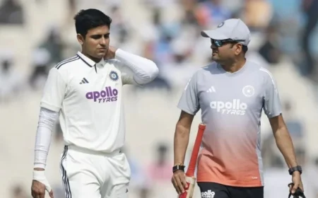 Shubman Gill Hospitalized with Neck Spasm in 1st Test Against SA