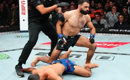 UFC 322: Benoit Saint Denis Crushes Beneil Dariush with 16-Second Knockout