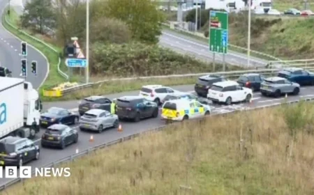 Cheshire’s M6 Closed Both Directions Following Major Crash