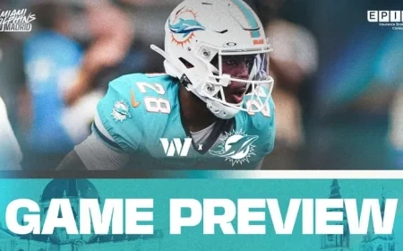 Miami Dolphins Face Off Against Washington Commanders