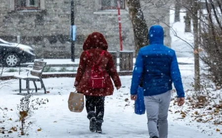 Snow Replaces Freezing Rain in Several Québec Areas