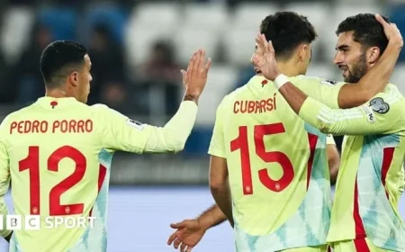 Spain Dominates Georgia 4-0, Nears World Cup Qualification