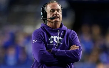 TCU Coach Sonny Dykes Reflects on Defeat to No. 12 BYU