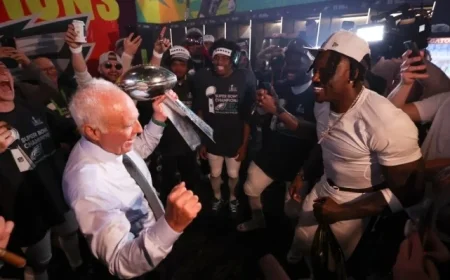 Jeffrey Lurie Meets A.J. Brown at Big Dom’s Request