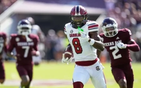 Texas Trooper Removed After Clash with South Carolina Receiver Nyck Harbor