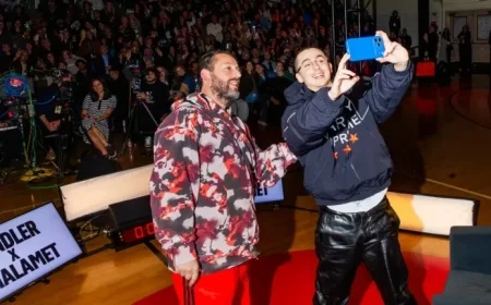 Timothée Chalamet and Adam Sandler Discuss Careers, Play Basketball