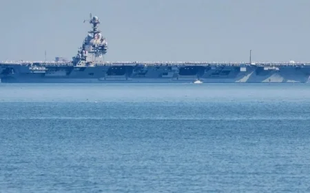 USS Gerald R. Ford Aircraft Carrier Strengthens US Presence Near Venezuela