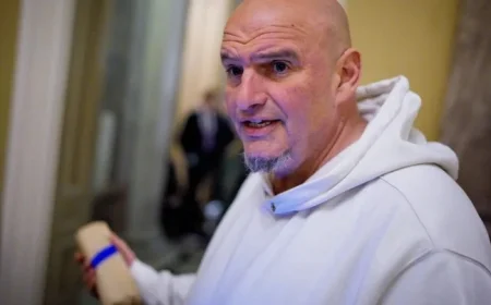 Sen. Fetterman Returns Home After Hospital Stay Following Fall