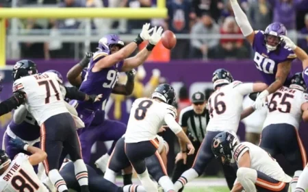 Vikings’ Comeback Hopes Foiled by Special Teams Blunder Against Bears
