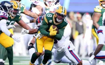 Packers Lead 19-13 as Josh Jacobs Exits with Knee Injury