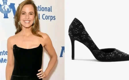 Jennifer Garner Shines in Larroudé Floral Heels at Awards Show