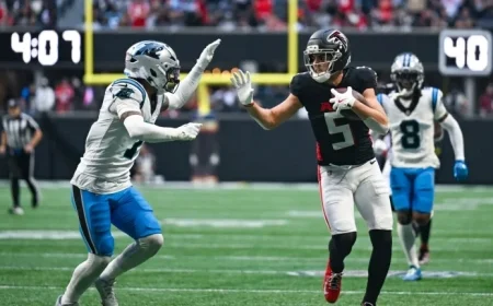 Falcons Await Updates on Knee Injuries to Michael Penix, Drake London