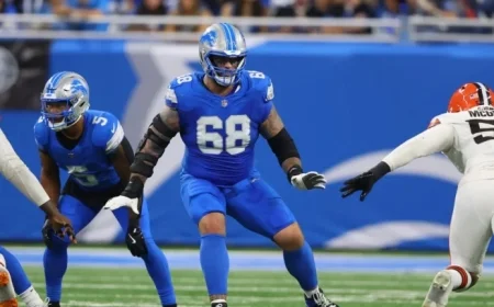 Taylor Decker and Penei Sewell Active for Lions vs. Eagles Game