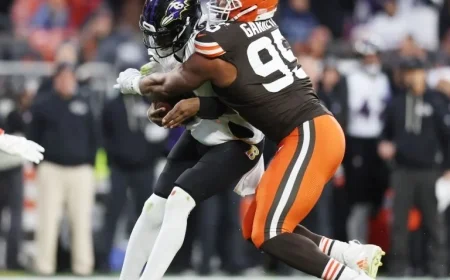 Shedeur Sanders Joins Browns as Myles Garrett, Carson Schwesinger Pursue Awards