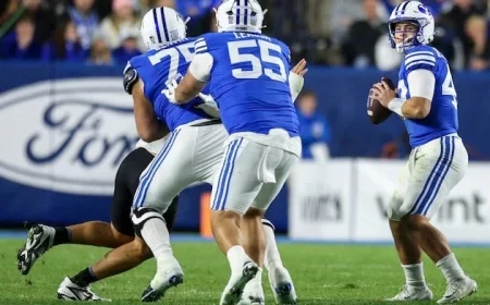 BYU Offensive Line Overpowers TCU’s Renowned Run Defense