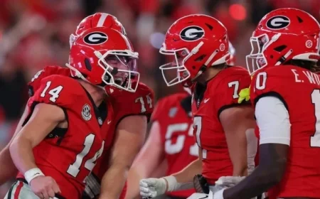 Georgia Climbs Higher in College Football Rankings After Week 12