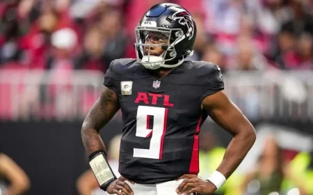 Michael Penix Jr. and Drake London Injured in Game Against Panthers