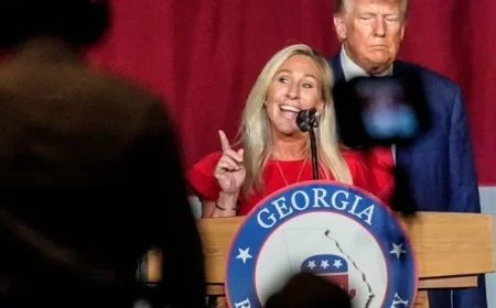 Rep. Marjorie Taylor Greene Accuses Trump of Hoax Threats, Denies Treason