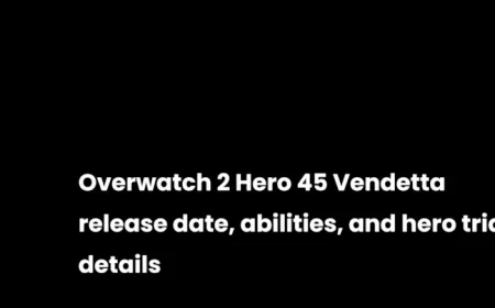 Overwatch 2: Vendetta Release Date, Abilities, and Hero Trial Details