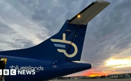 Blue Islands Planes Held at Guernsey Airport