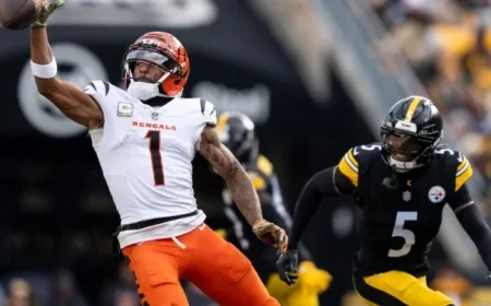 Bengals’ Ja’Marr Chase Suspended for Spitting at Steelers’ Jalen Ramsey