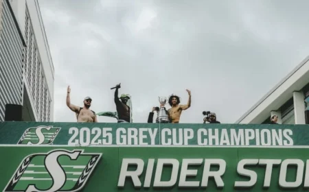 Riders Celebrate Grey Cup Victory, Inviting Fans to Share Triumph