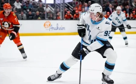 Anaheim Triumphs Over Utah in 3-2 Overtime Victory