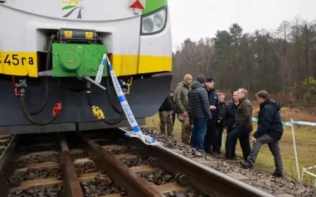 Poland Accuses Russia of Railway Blast on Ukraine Supply Line