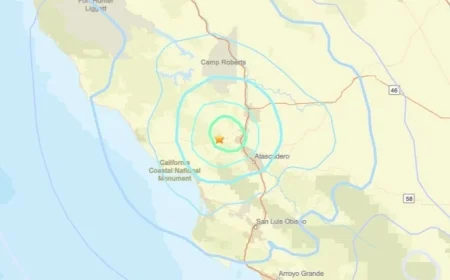 4.4 Magnitude Earthquake Strikes Central Coast