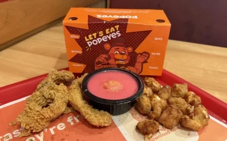 Popeyes Launches the Scary Good Freddy Fazbear Crunch Menu