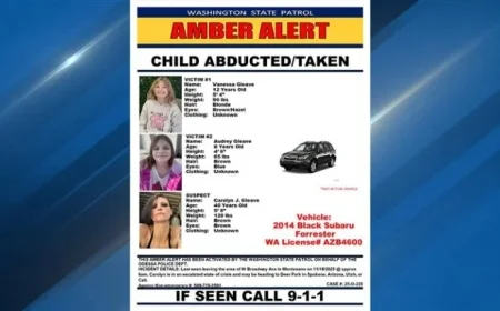 Amber Alert Issued for Missing Sisters in Montesano