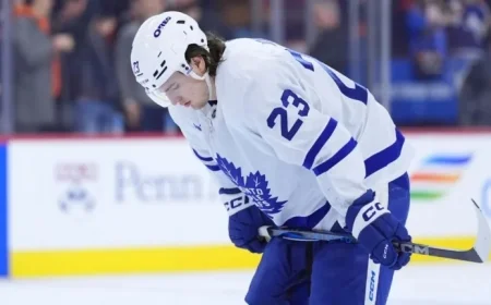 Maple Leafs’ Knies Sidelined by Injury for Blues Matchup