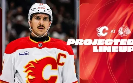 Flames Face Blackhawks: Predicted Lineup Revealed