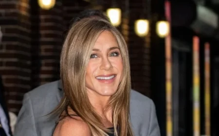 Jennifer Aniston Channels Rachel Green in 2025 Elle Event Ralph Lauren Dress