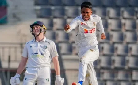 Ban vs Ire 1st Test: Carmichael, Neill, Murad Shine on Debut Day