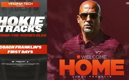 Exploring Coach Franklin’s Impact in His First Days at Hokie Tracks