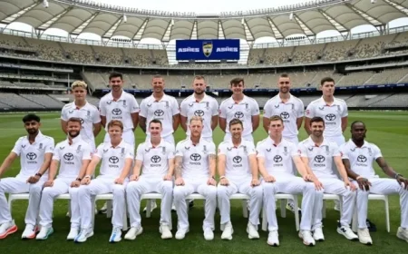 England Announces Squad for First Ashes Test in Perth
