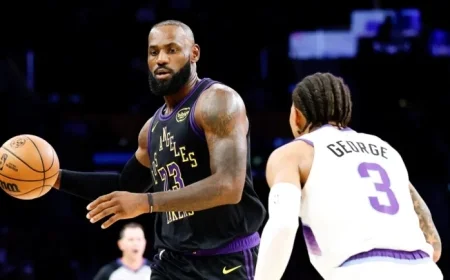 LeBron James Shines in Historic Lakers’ 140-125 Victory Against Jazz